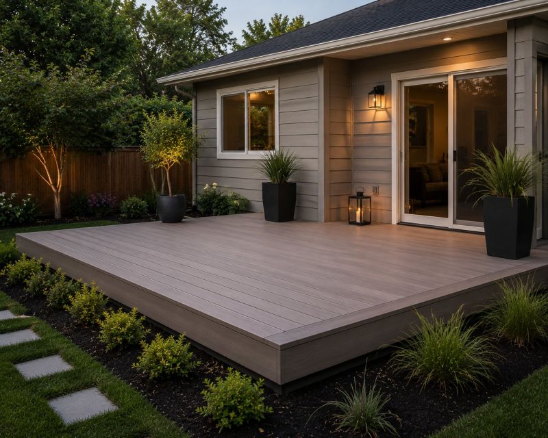 Ground Level Deck Construction in Fairfield County, CT