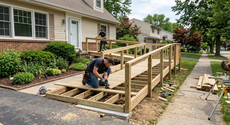 Wood Ramp Construction in Wilmington, NC