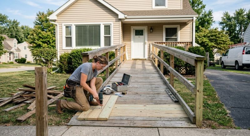 Accessible Ramp Construction in Wilmington, NC