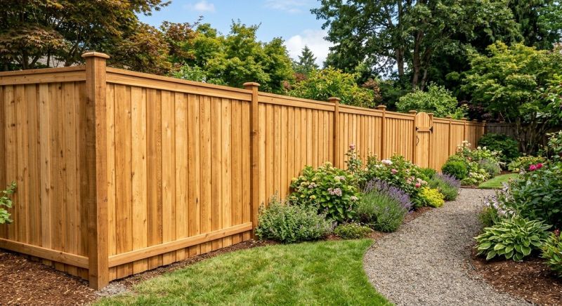 Cedar Fence Replacement in Sacramento, CA
