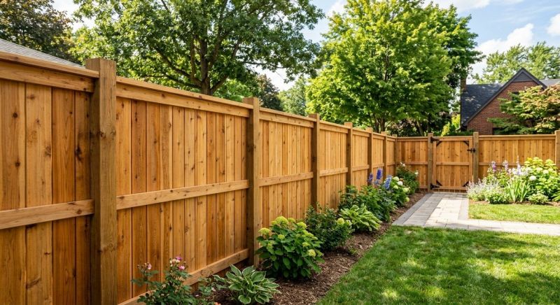 Cedar Fence Replacement in Roseville, CA