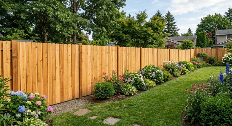 Cedar Fencing Installation in Roseville, CA