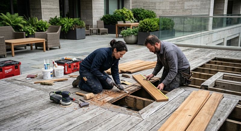 Deck Column Repair in Redmond, WA