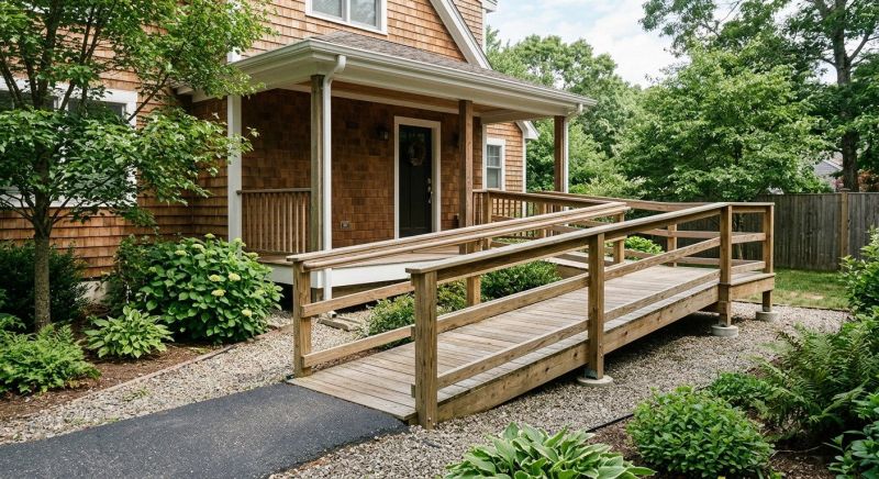 Deck Ramp Installation in Conroe, TX