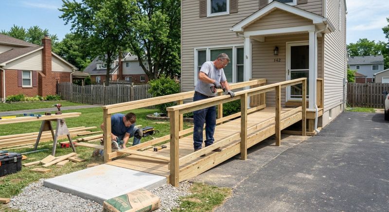 Entrance Ramp Installation in Wilmington, NC