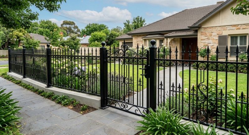 Gothic Iron Fence Installation in Alpharetta, GA