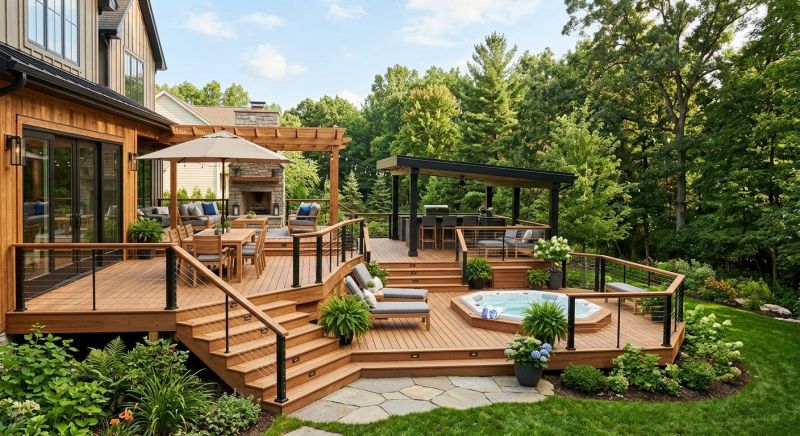 Hot Tub Deck Construction in Norwalk, CT