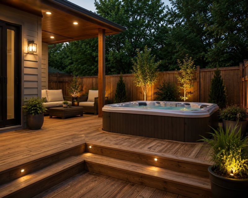 Hot Tub Deck Construction in Stamford, CT