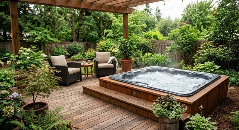 Hot Tub Deck Installation in Boston, MA
