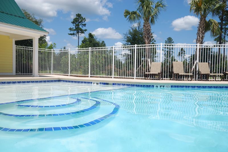 Metal Pool Fence Installation in Pearland, TX