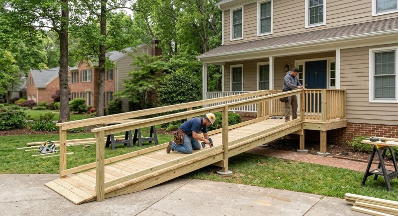 Porch Ramp Installation in Kansas City, KS