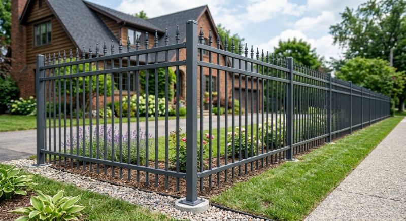 Steel Fence Installation in Alpharetta, GA