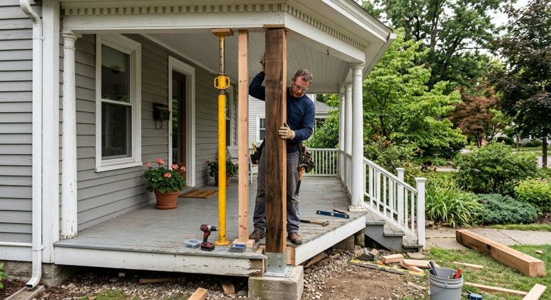 Veranda Post Repair in Redmond, WA