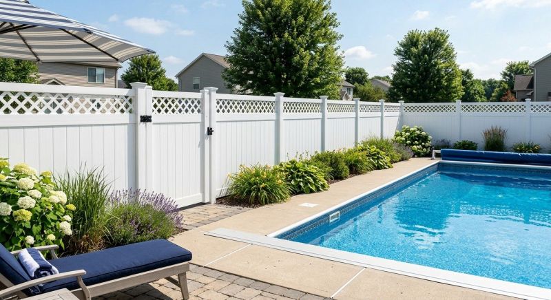 Vinyl Pool Fence Installation in Pearland, TX