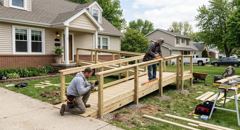 Wood Ramp Construction in Wilmington, NC